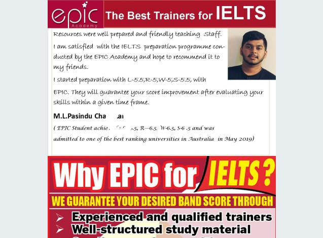 IELTS prep with EPIC